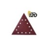 Blim Confezione da 5 Carte Vetrate con Velcro per Levigatrice BL0223 - Grana 120 - Formato Triangolare
