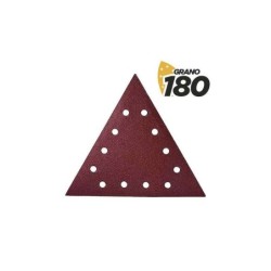 Blim Pack de 5 Lijas con Velcro para Lijadora BL0223 - Grano 180 - Formato Triangular