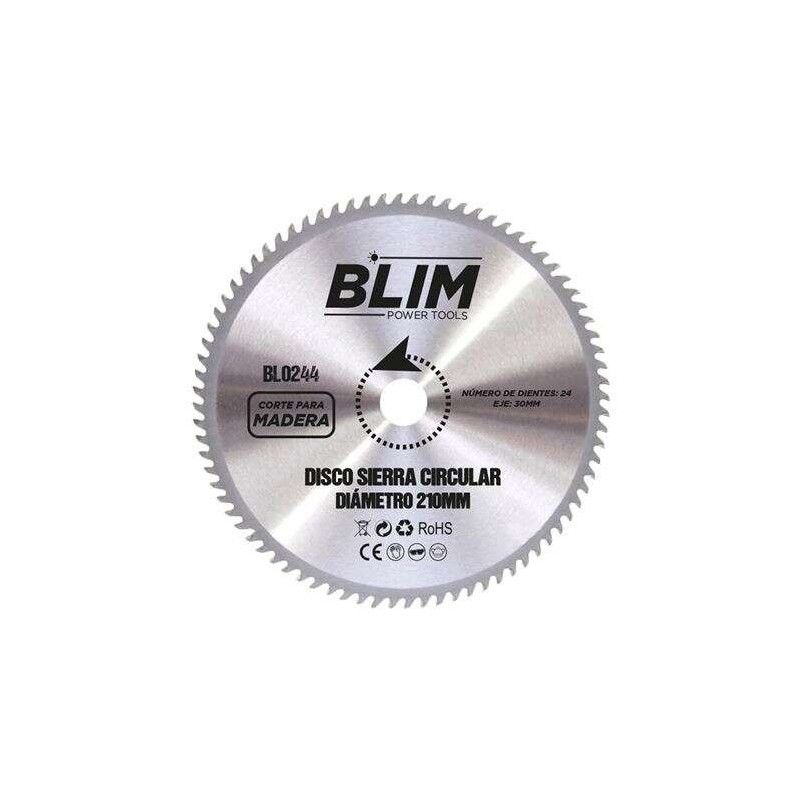 Disco da Taglio per Legno Blim per Sega 210mm - 24 Denti con Rivestimento in Carburo di Tungsteno Disco da Taglio per Legno Blim per Sega 210mm - 24 Denti con Rivestimento in Carburo di Tungsteno