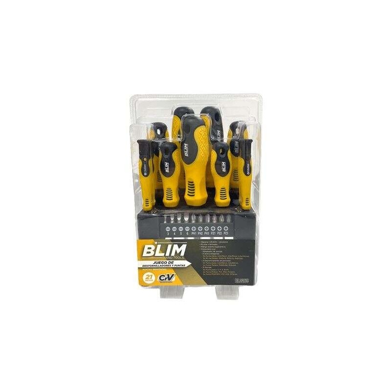 Set di cacciaviti e punte Blim da 21 pezzi Set di cacciaviti e punte Blim da 21 pezzi