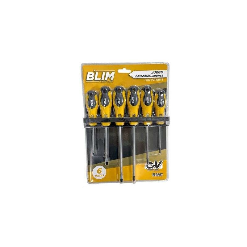 Blim Juego 6 Piezas Destornilladores con Soporte Blim Juego 6 Piezas Destornilladores con Soporte