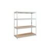 Scaffalatura Zincata Blim 4 Ripiani Regolabili - Misure 180x160x60cm - Peso max. 600 kg per ripiano