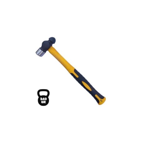 Blim Martillo de Bola - Peso 340 Gr - Cabeza de Acero Forjado - Mango de Fibra de Vidrio - Color Negro