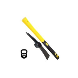 Blim Martillo de 500 Gramos - Mango de Fibra de Vidrio - Superficie Engomada - Cabezas de Acero Forjado - Color Negro