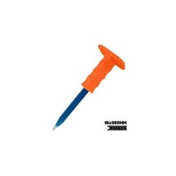 Martello Blim in acciaio al carbonio - Misure: 16 x 350 mm - Resistente agli urti - Manico con protezione in TPR - Colore Nero