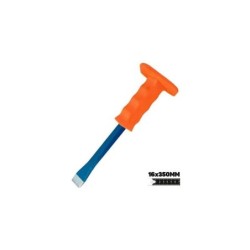 Martello Blim in acciaio al carbonio - Misure: 16 X 350 mm - Resistente agli urti - Manico con protezione in TPR - Colore Nero