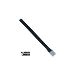 Barra in Acciaio al Carbonio Resistente Blim - Misure: 16 X 350 mm - Alta Qualità e Resistenza agli Urti - Colore Nero