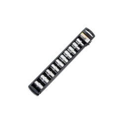 Set chiavi a bussola Blim - Misure: 10, 11, 12, 13, 14, 15, 16, 17, 18, 19mm - Misura 1/2" - Alta resistenza - Colore Nero