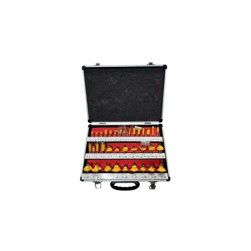 Blim Juego 35 Pcs Fresas 6mm para Madera Blim Juego 35 Pcs Fresas 6mm para Madera
