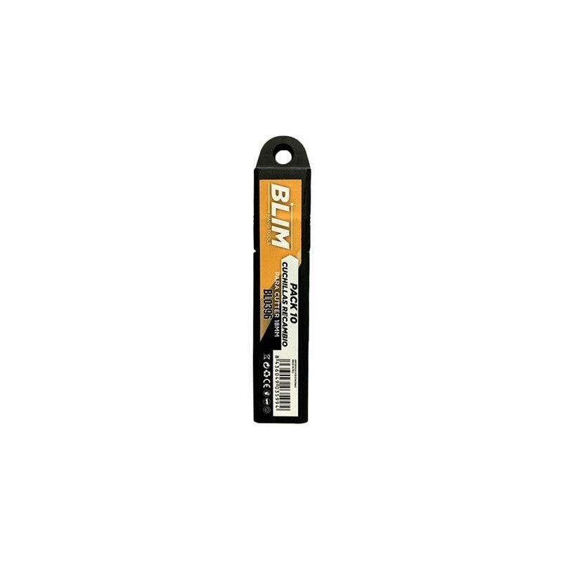 Blim Pack 10 Lame di Ricambio per Cutter da 18mm Blim Pack 10 Lame di Ricambio per Cutter da 18mm