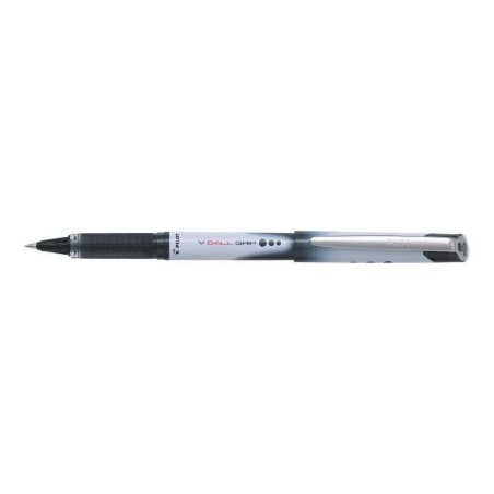 Penna Pilot a inchiostro liquido V Ball Grip 07 - Punta conica a sfera 0,7 mm - Corsa 0,5 mm - Impugnatura in gomma - Colore Ner