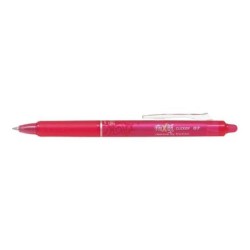 Penna gel cancellabile retrattile Frixion Clicker - Punta sferica da 0,7 mm - Corsa 0,4 mm - Impugnatura ergonomica - Colore ros