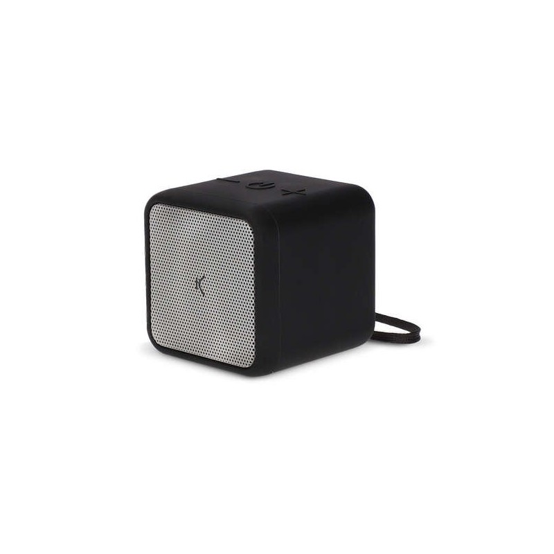 Ksix Kubic Box Altavoz Inalambrico con Microfono - Color Negro Ksix Kubic Box Altavoz Inalambrico con Microfono - Color Negro