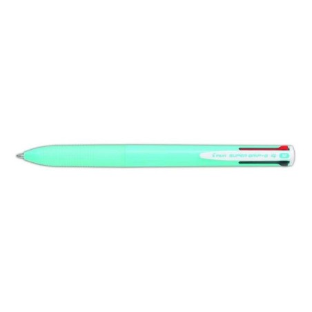 Pilot Boligrafo de Bola Retractil Super Grip G4 - 4 Colores - Punta 1.0mm - Trazo 0.27mm - Cuerpo Azul Claro