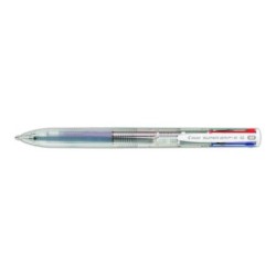 Pilot Boligrafo de Bola Retractil Super Grip G4 - 4 Colores - Punta 1.0mm - Trazo 0.27mm - Cuerpo Transparente
