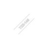 Nastro per etichette laminato generico Brother TZe145 - Testo bianco su sfondo trasparente - Larghezza 18 mm x 8 metri