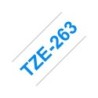 Nastro per etichette laminato generico Brother TZe263 - Testo blu su sfondo bianco - Larghezza 36 mm x 8 metri