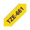 Brother TZe661 Cinta Laminada Generica de Etiquetas - Texto negro sobre fondo amarillo - Ancho 36mm x 8 metros