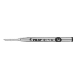 Ricarica in metallo Pilot per penne Ageless, Custom Urushi, Grance, Raiz e Heritage 91 - Punta media 1,00 mm - Colore nero 12pz 