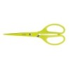 Milan Tijeras Oficina Acid con Cuchilla de Acero Inoxidable - Mango de Plastico Simetrico - Longitud 17cm - Color Amarillo