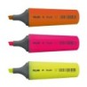 Milan Confezione da 3 pennarelli fluorescenti - Punta a scalpello 1 - 4,8 mm - Colori assortiti