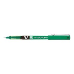 Penna roller Pilot V5 HI-Tecpoint a inchiostro liquido - Punta ago fine 0,5 mm - Corsa 0,3 mm - Colore verde 12pz 12pz