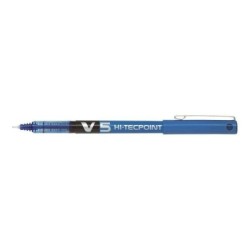 Penna roller Pilot V5 HI-Tecpoint a inchiostro liquido - Punta ago fine 0,5 mm - Corsa 0,3 mm - Colore blu 12pz 12pz