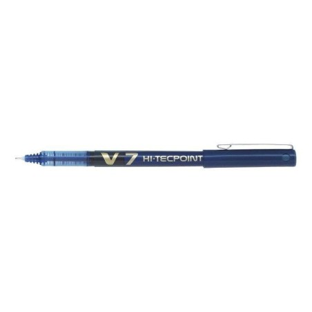 Pilot Boligrafo de Tinta Liquida V7 HI-Tecpoint Rollerball - Punta Fina de Aguja 0.7mm - Trazo 0.5mm - Color Azul