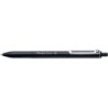 Penna a sfera retrattile Pentel iZee - Punta da 0,7 mm - Corsa da 0,35 mm - Clip in metallo - Colore nero 12pz 12pz