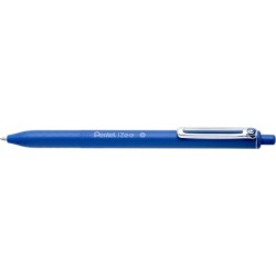Penna a sfera retrattile Pentel iZee - Punta da 0,7 mm - Corsa da 0,35 mm - Clip in metallo - Colore blu 12pz 12pz
