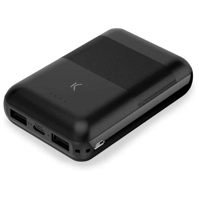 Ksix Mini Batteria Esterna/Power Bank 10000mAh - Ricarica Simultanea - 1x USB-A, 1x USB-C Ksix Mini Batteria Esterna/Power Bank 10000mAh - Ricarica Simultanea - 1x USB-A, 1x USB-C