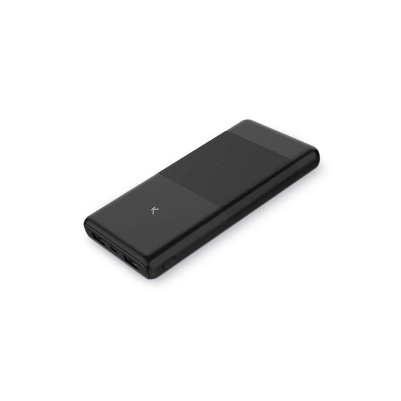 Ksix Powerbank 10.000 mAh 10 W + cavo USB-A USB-C - Nero Ksix Powerbank 10.000 mAh 10 W + cavo USB-A USB-C - Nero