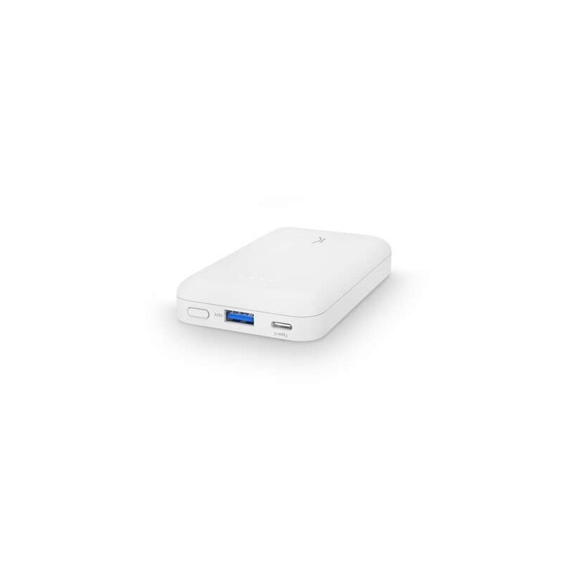 Powerbank magnetico Ksix 5.000 mAh 20 W PD + cavo micro-USB USB-A - Bianco Powerbank magnetico Ksix 5.000 mAh 20 W PD + cavo micro-USB USB-A - Bianco