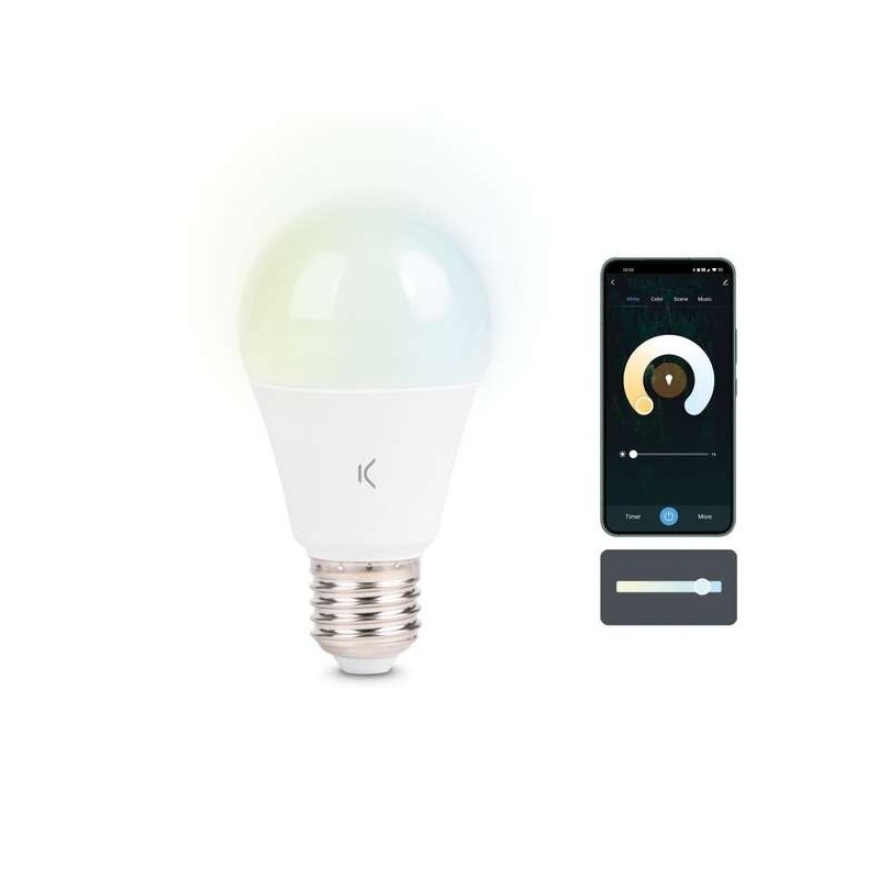 Lampadina intelligente Ksix Smartled - CCT - 9W - A60 Lampadina intelligente Ksix Smartled - CCT - 9W - A60