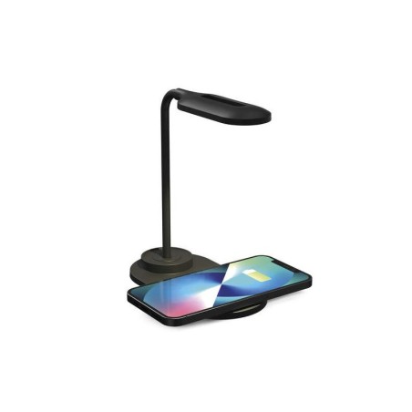 Lampada caricabatterie wireless Ksix 15W + cavo USB-A Micro-USB - Colore nero