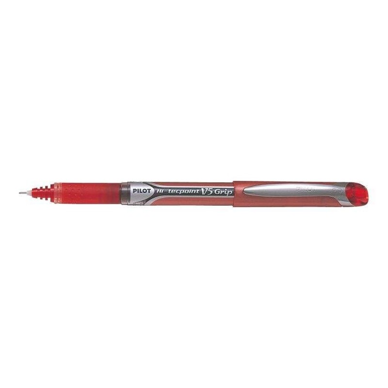 Penna a inchiostro liquido Pilot Hi-Tecpoint V5 Grip - Punta ago fine 0,5 mm - Corsa 0,3 mm - Colore rosso 12pz 12pz Penna a inchiostro liquido Pilot Hi-Tecpoint V5 Grip - Punta ago fine 0,5 mm - Corsa 0,3 mm - Colore rosso 12pz 12pz
