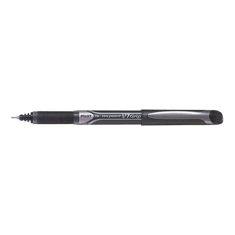 Pilot Boligrafo de Tinta Liquida Hi-Tecpoint V7 Grip - Punta Fina de Aguja 0.7mm - Trazo 0.4mm - Color Negro Pilot Boligrafo de Tinta Liquida Hi-Tecpoint V7 Grip - Punta Fina de Aguja 0.7mm - Trazo 0.4mm - Color Negro