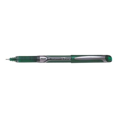Pilot Boligrafo de Tinta Liquida Hi-Tecpoint V7 Grip - Punta Fina de Aguja 0.7mm - Trazo 0.4mm - Color Verde