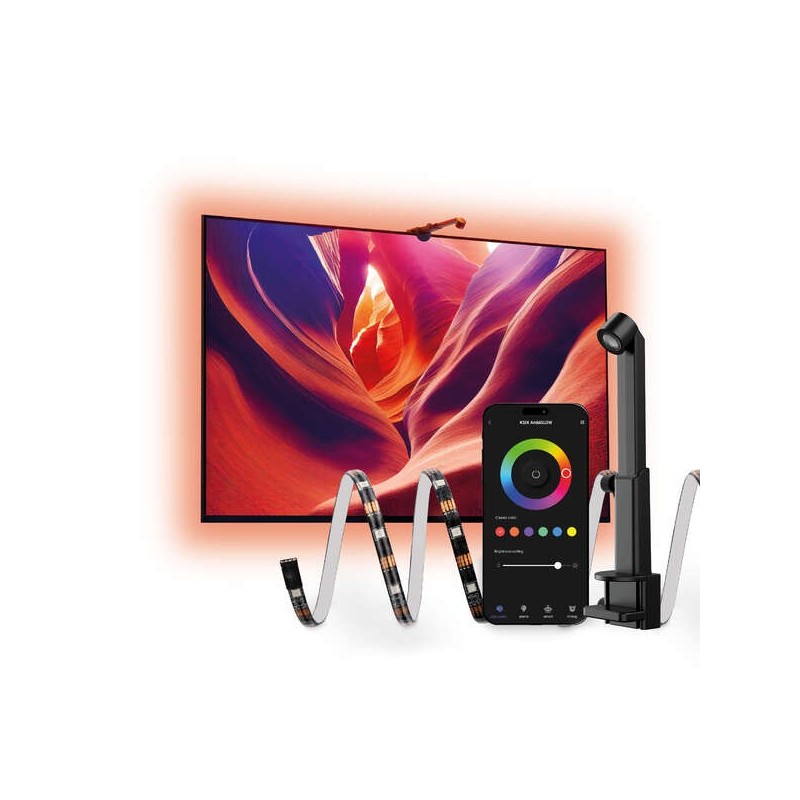 Ksix Smartled Tiras LED RGB Ambiglow - Conectadas TV - 3.5m Ksix Smartled Tiras LED RGB Ambiglow - Conectadas TV - 3.5m