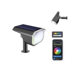 Ksix Smartled Outdoor Foco LED Solar - RGB+CCT - IP65 - Control por APP
