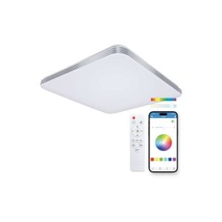 Plafoniera quadrata Ksix Twilight Smartled RGBIC - Controllo APP - 72W - 47,5 cm