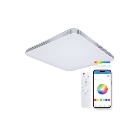 Plafoniera quadrata Ksix Twilight Smartled RGBIC - Controllo APP - 72W - 47,5 cm
