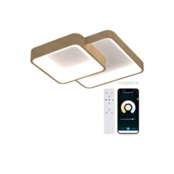 Ksix Phenomena Smartled Plafon Madera - Control por APP - 45W - 45cm
