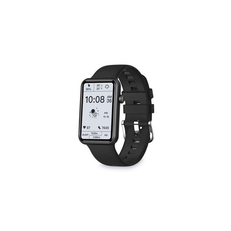 Ksix Tube Reloj Smartwatch Pantalla 1.57" - Bluetooth 5.0 BLE - Autonomia hasta 7 dias - Resistencia al Agua IP67 - Color Negro
