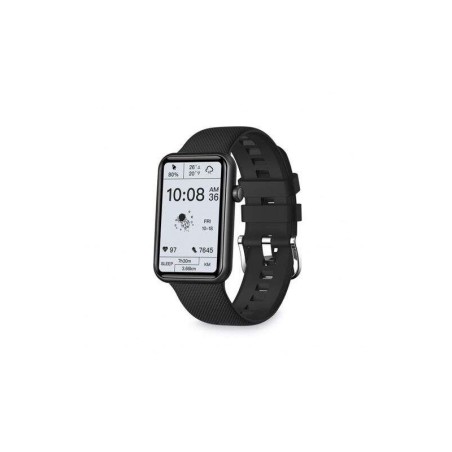 Ksix Tube Reloj Smartwatch Pantalla 1.57" - Bluetooth 5.0 BLE - Autonomia hasta 7 dias - Resistencia al Agua IP67 - Color Negro