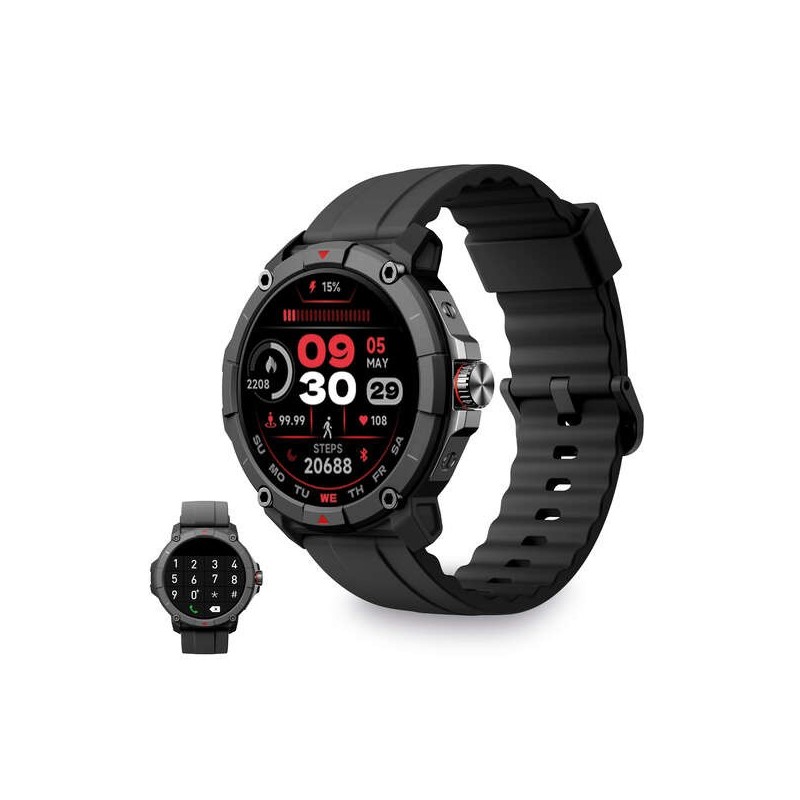 Ksix Smartwatch Bussola GPS - Frequenza Cardiaca - Monitoraggio del Sonno - Colore Nero Ksix Smartwatch Bussola GPS - Frequenza Cardiaca - Monitoraggio del Sonno - Colore Nero