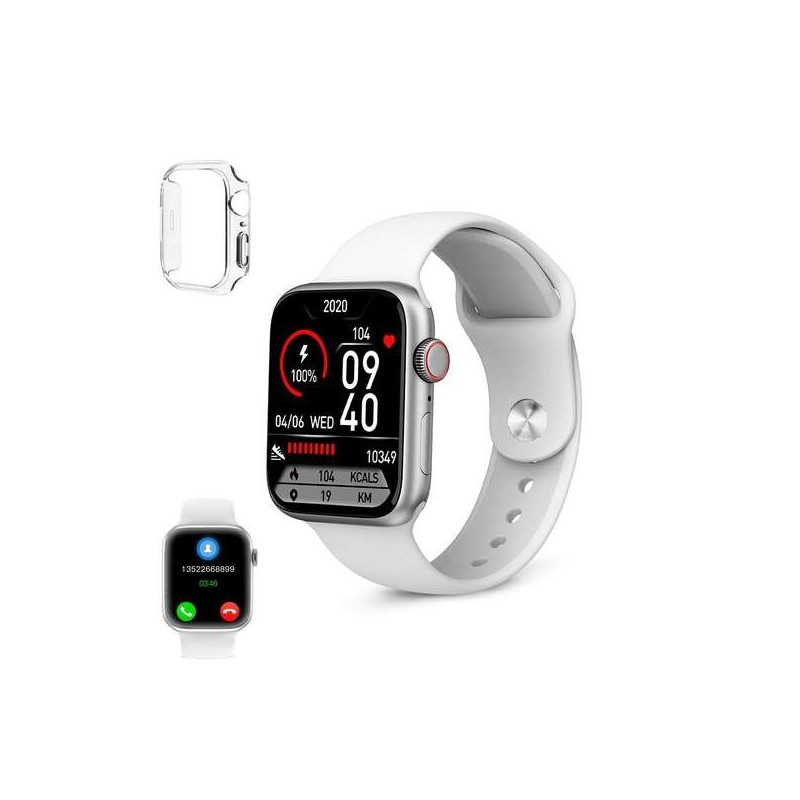 Smartwatch Ksix Urban 4 Mini - Frequenza Cardiaca - Monitoraggio del Sonno - Colore Bianco Smartwatch Ksix Urban 4 Mini - Frequenza Cardiaca - Monitoraggio del Sonno - Colore Bianco
