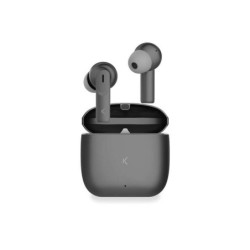 Cuffie wireless Ksix Meteor - Custodia in metallo - ENC - Colore nero