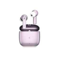 Cuffie Wireless Ksix Meteor - Custodia in metallo - ENC - Colore rosa