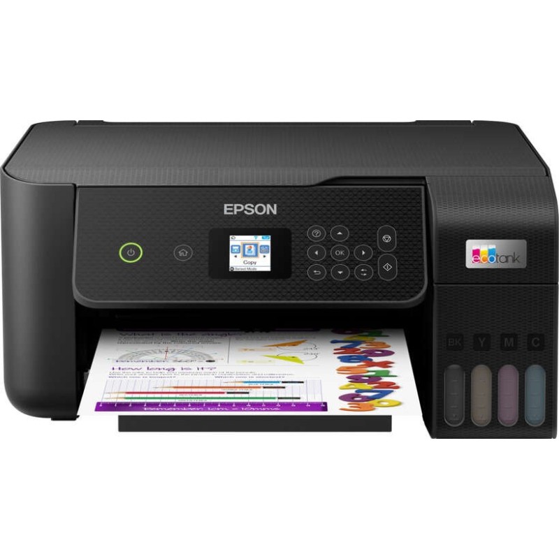 Stampante multifunzione a colori Epson EcoTank ET2820 WiFi 33 ppm Stampante multifunzione a colori Epson EcoTank ET2820 WiFi 33 ppm